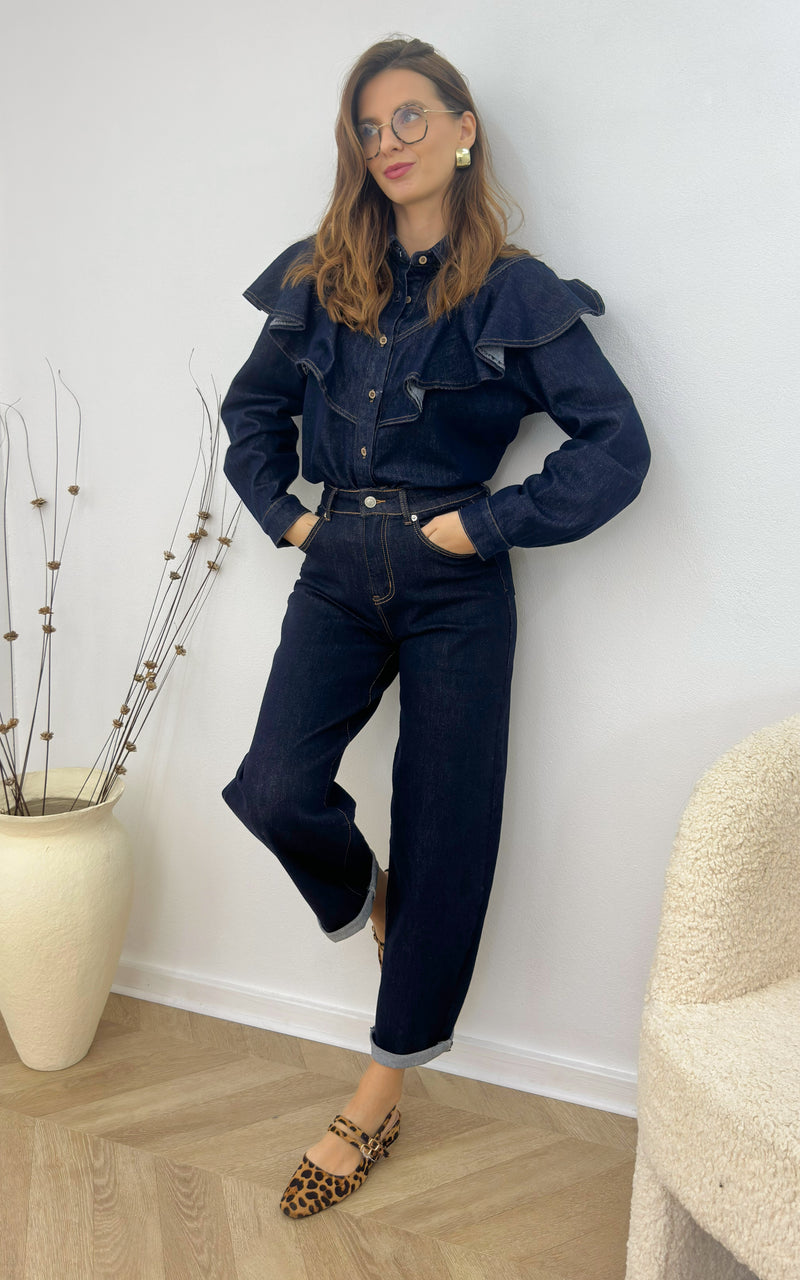 Chemise jeans SOLAM - bleu brut