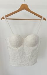 Bustier dentelle PORTOFINO - blanc