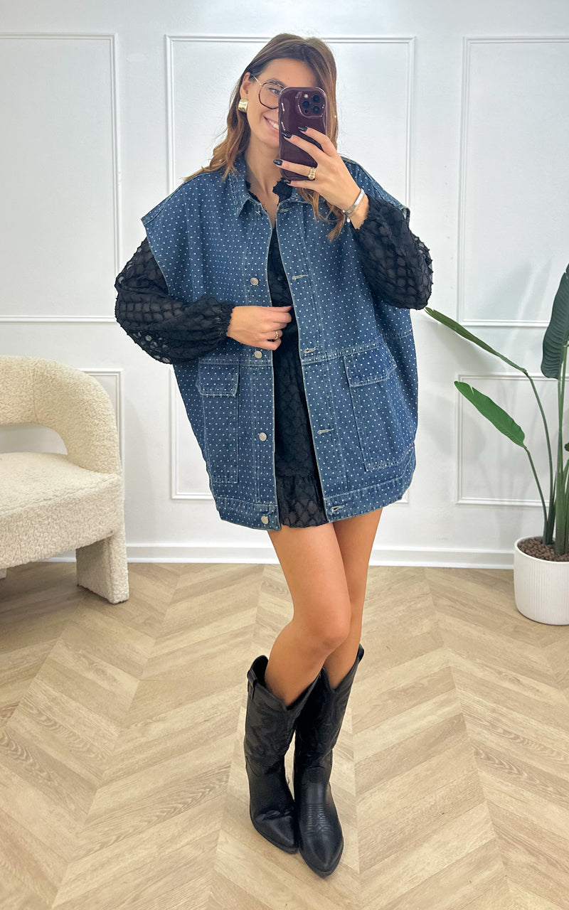 Veste sans manches ALIX - pois