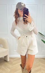 Top dentelle ELIO - blanc