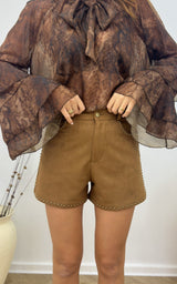 Short suédine NAYA - camel