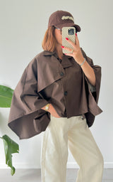 Trench cape LEIA - marron 🇮🇹