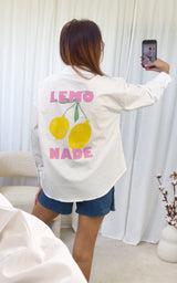 Chemise blanche oversize LEMONADE