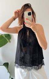 Top dentelle MURCIA - noir