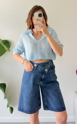 Bermuda en jeans PAMPLONA - bleu