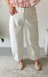 Jeans ballon CUENCA - blanc