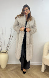 Manteau fausse fourrure BERIL - beige