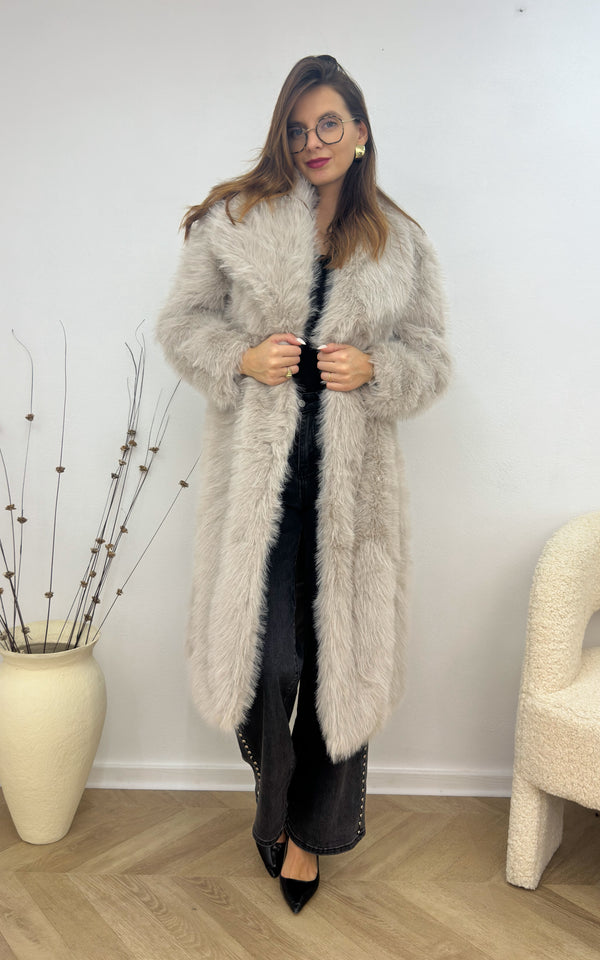Manteau fausse fourrure BERIL - beige