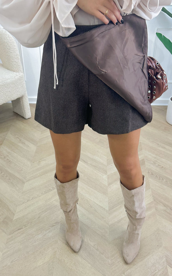 Jupe-short MAVIE - chocolat