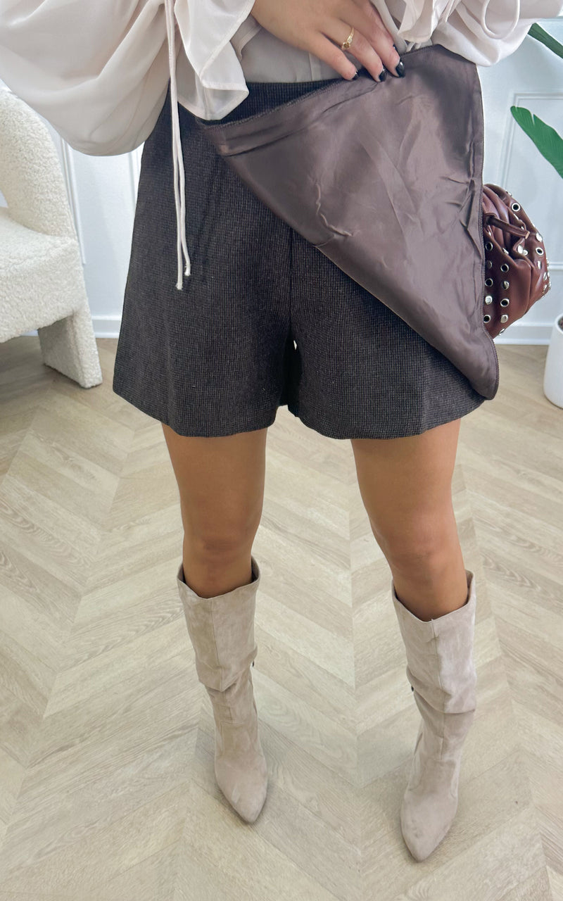 Jupe-short MAVIE - chocolat