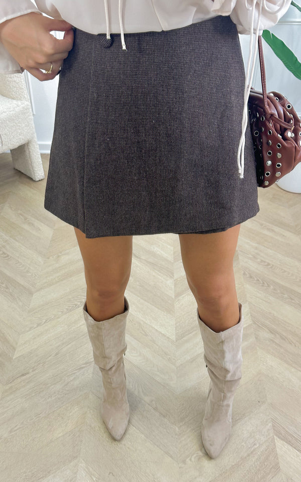 Jupe-short MAVIE - chocolat