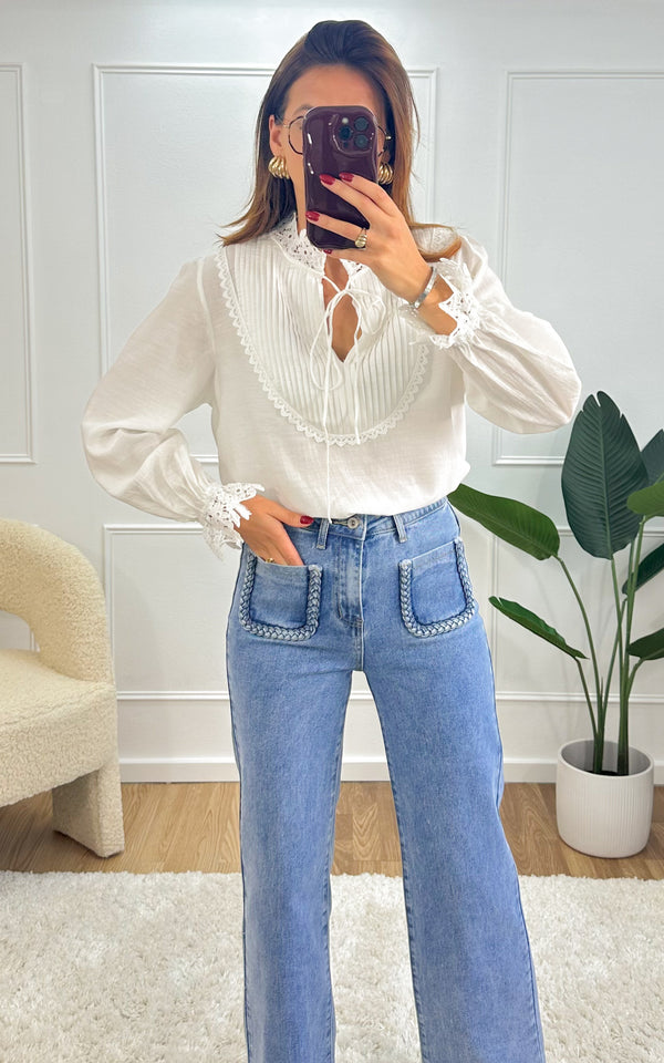 Blouse ELIANOR - blanc