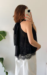 Top dentelle MURCIA - noir