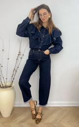 Chemise jeans SOLAM - bleu brut