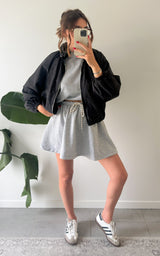 Veste à carreaux NINE - noir et blanc