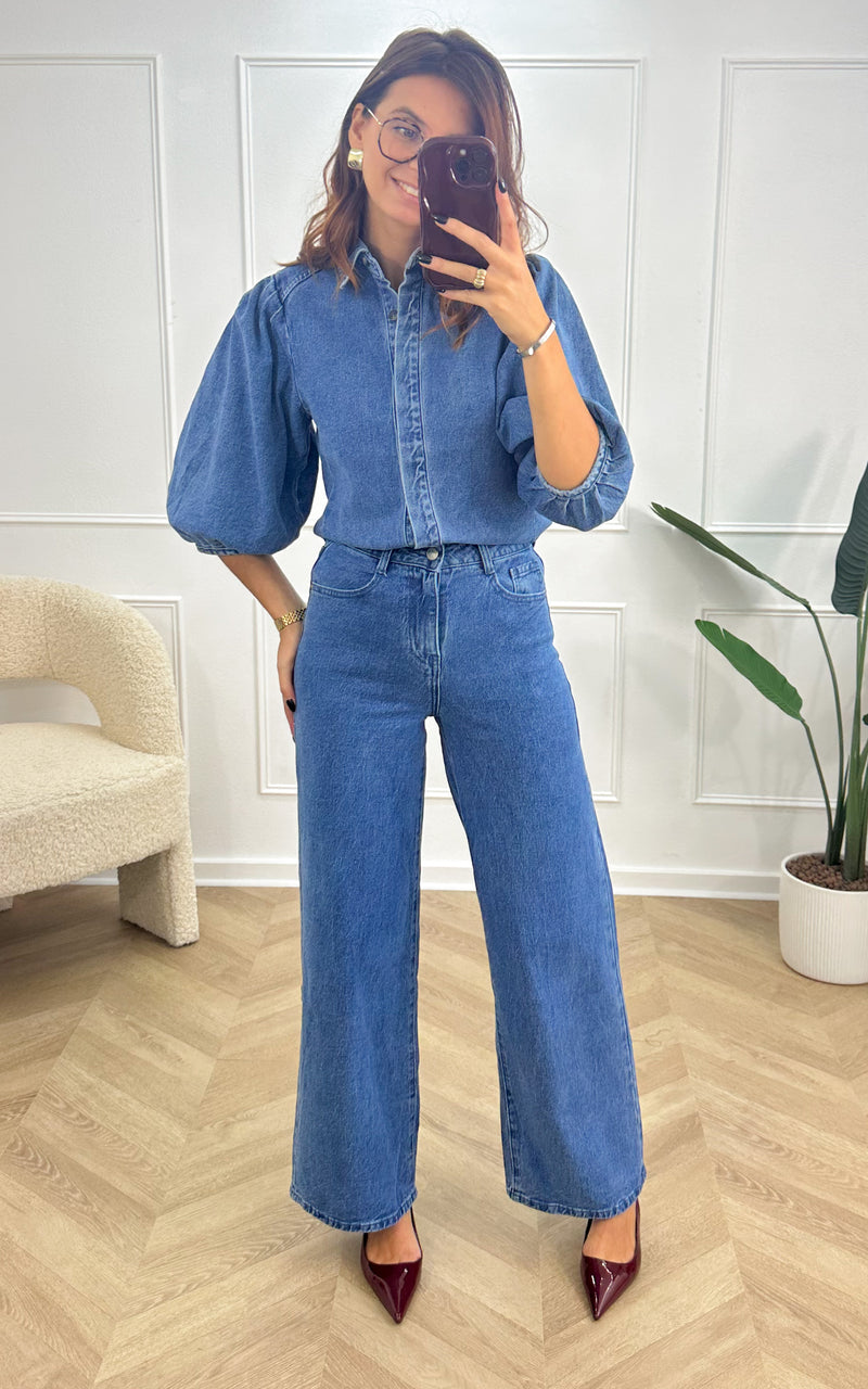 Chemise jeans AMURY - bleu
