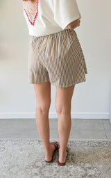 Short chemise VALLADOLID - écru et beige