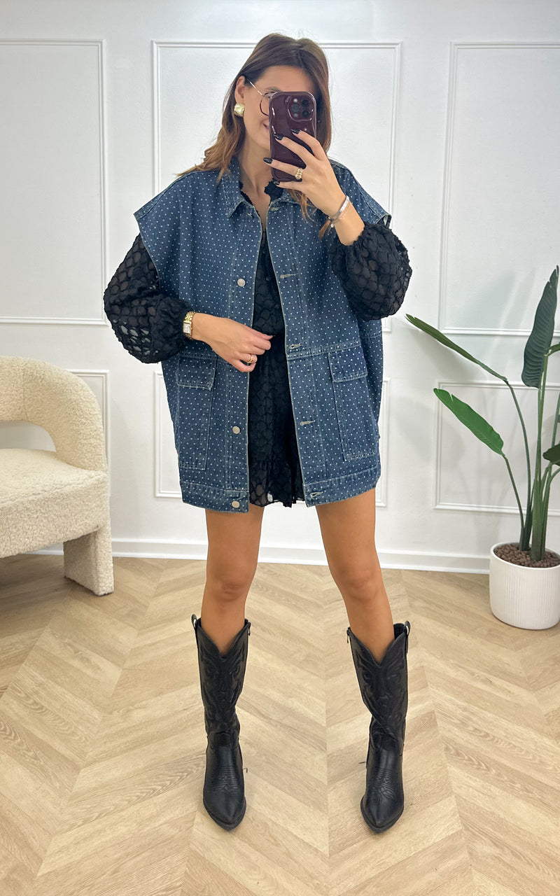 Veste sans manches ALIX - pois