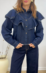 Chemise jeans SOLAM - bleu brut