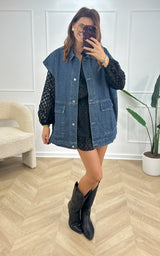 Veste sans manches ALIX - pois