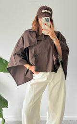 Trench cape LEIA - marron 🇮🇹