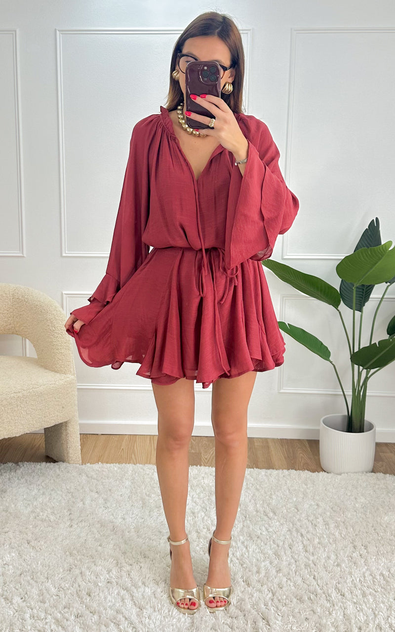 Robe ISALYS - bordeaux