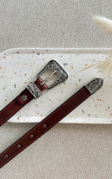 Ceinture cuir EDRIS - marron