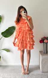 Robe froufrou POSITANO - orange