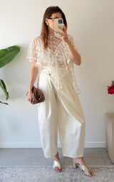 Blouse dentelle PALMA - écru