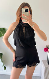 Short dentelle MALAGA - noir