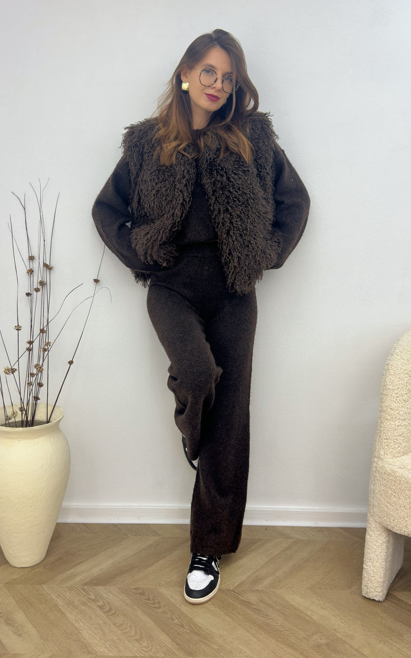 Gilet DANAE - chocolat 🇮🇹