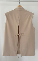 Blazer sans manches ARDEN - beige