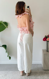 Jeans ballon CUENCA - blanc