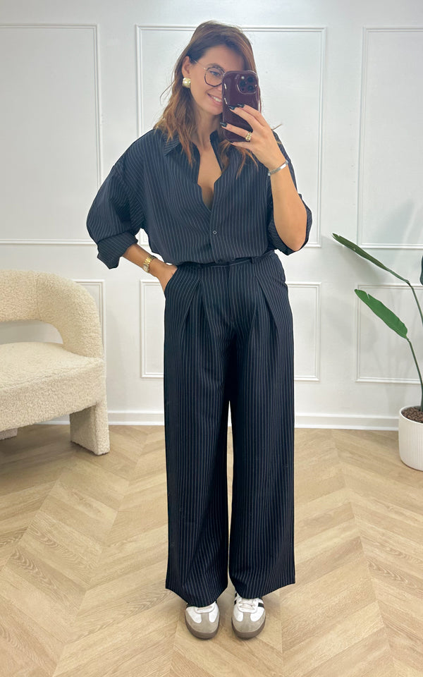 Chemise rayée ORSO - bleu