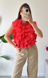 Top froufrou SIENA - rose