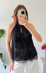Top dentelle MURCIA - noir