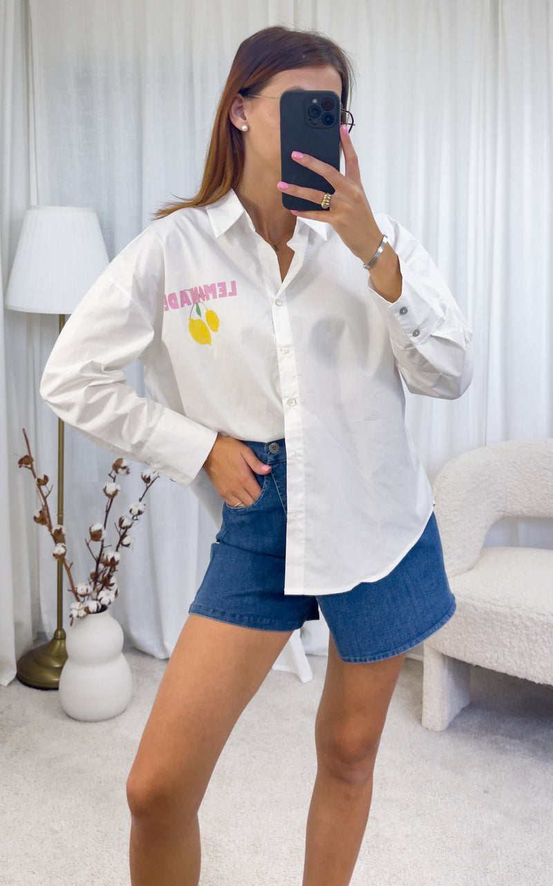 Chemise blanche oversize LEMONADE