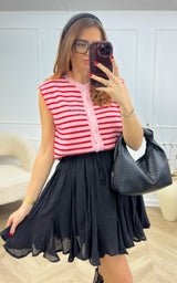 Gilet SOHANNIS - rouge et rose 🇮🇹