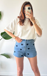 Short en jeans MONTEROSSO - bleu