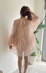 Robe à volants CORNIGLIA - rose