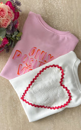 T-shirt cœur PERUGIA - blanc et rouge