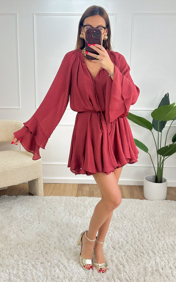 Robe ISALYS - bordeaux