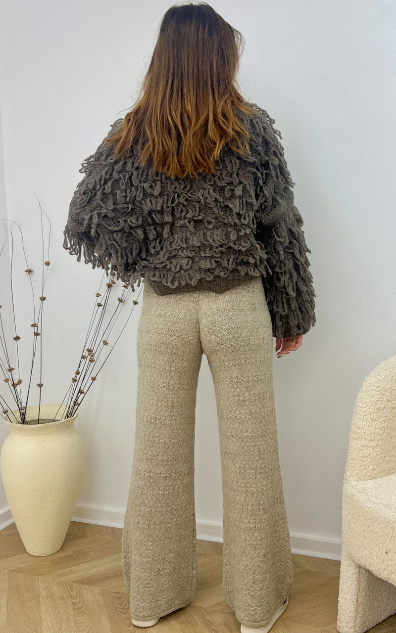 Pantalon maille TALIA - beige 🇮🇹