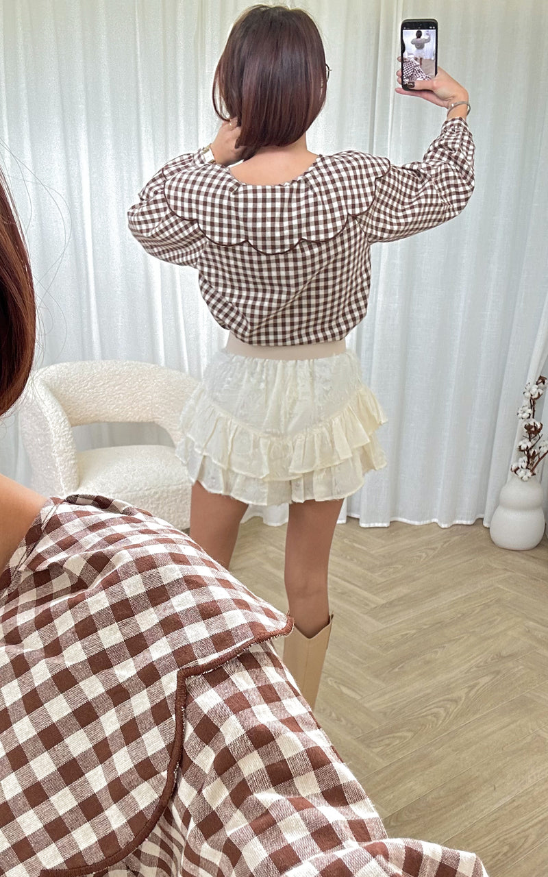 Jupe short LISE - blanc