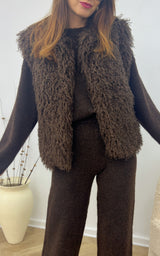 Gilet DANAE - chocolat 🇮🇹