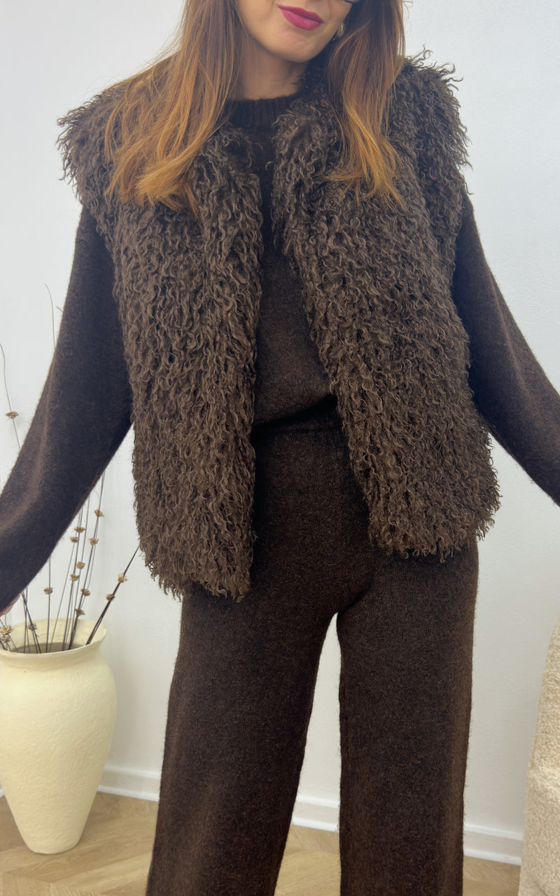 Gilet DANAE - chocolat 🇮🇹