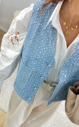 Gilet ZOÉ - bleu