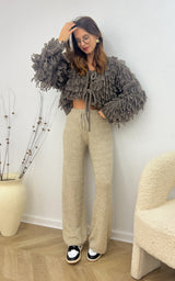 Pantalon maille TALIA - beige 🇮🇹