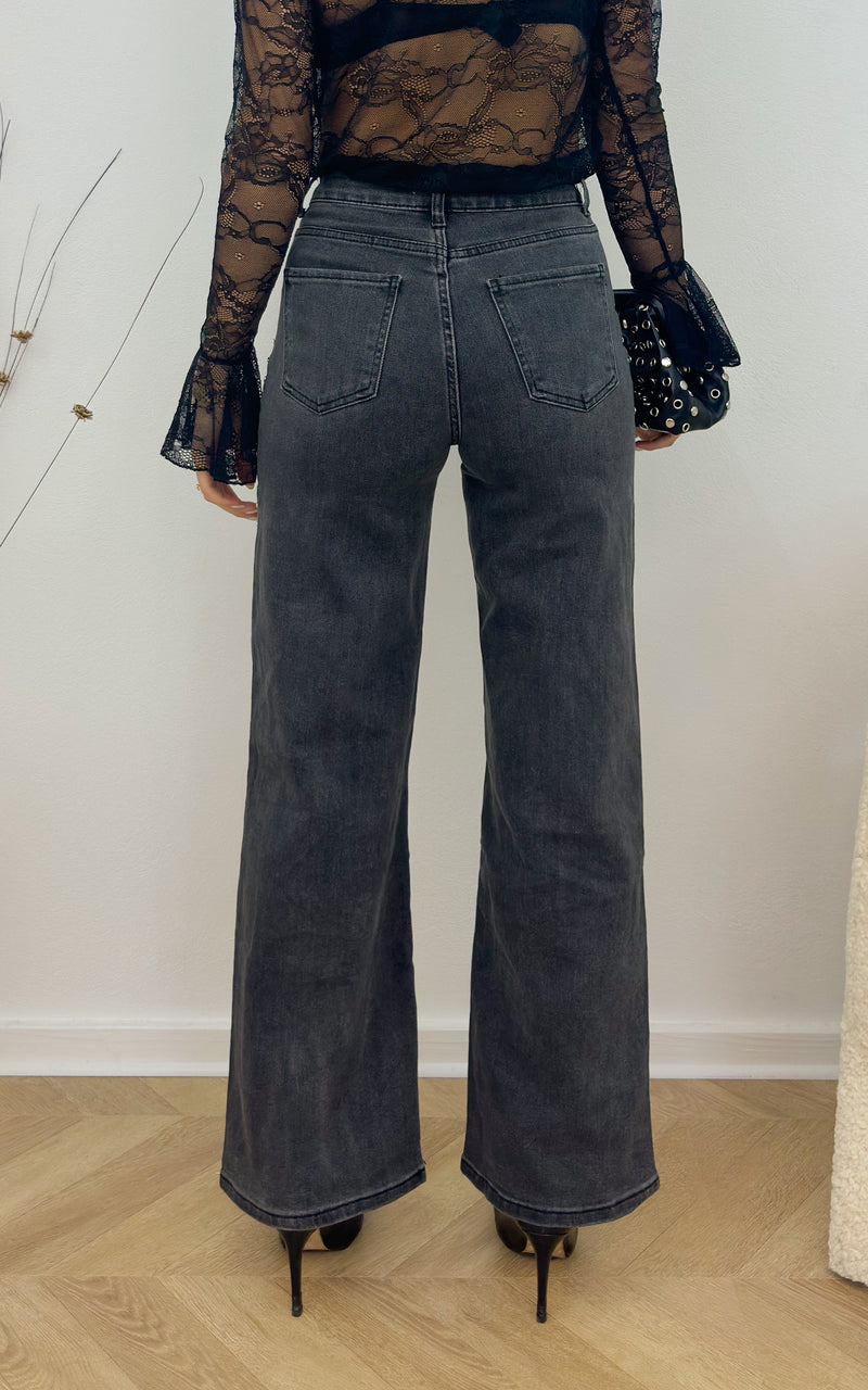 Jeans à clous ARIA - gris foncé