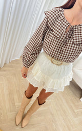 Jupe short LISE - blanc